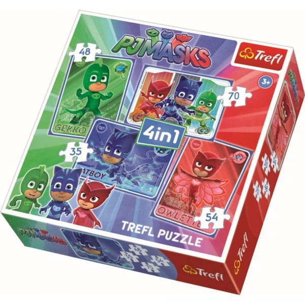 PJ Masks puzzle 4 u 1