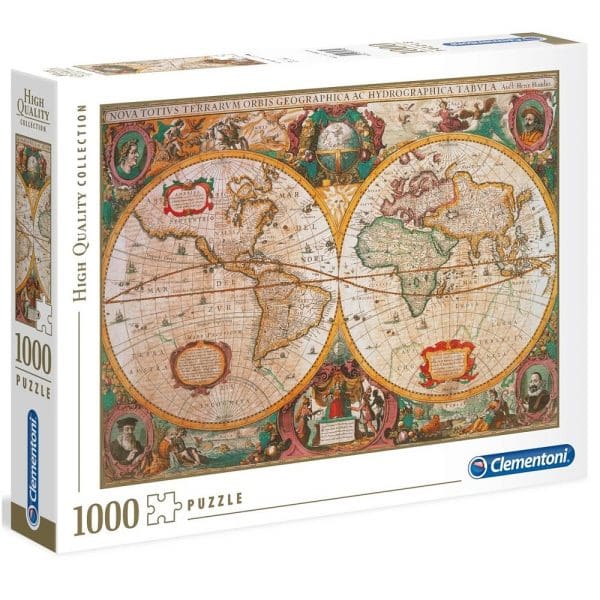 Clementoni puzzle Karta svijeta 1000 dijelova