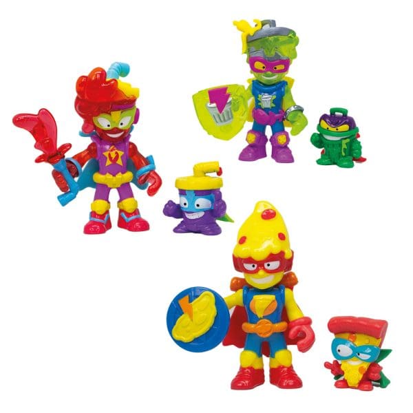 SuperThings paket figurica Kazoom Kid Trasher, Starberry, Super Slice