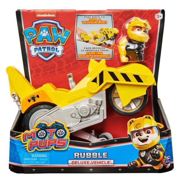 Paw Patrol igračke Moto Pups Deluxe vozilo Rubble