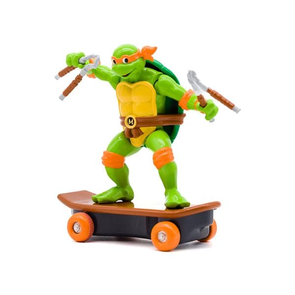 TMNT Ninja kornjače figura sa skateboardom na potez Michelangelo