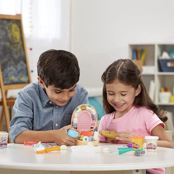 Play-Doh dječji zubarski set za igru s bušilicom, četkicom za zube i drugim dodacima