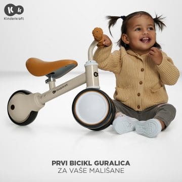 Prvi dječji bicikl guralica Kinderkraft Cutie