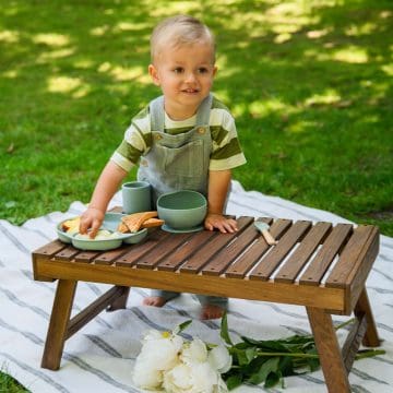 Dječji set silikonskog posuđa i pribora za jelo MoMi Ami