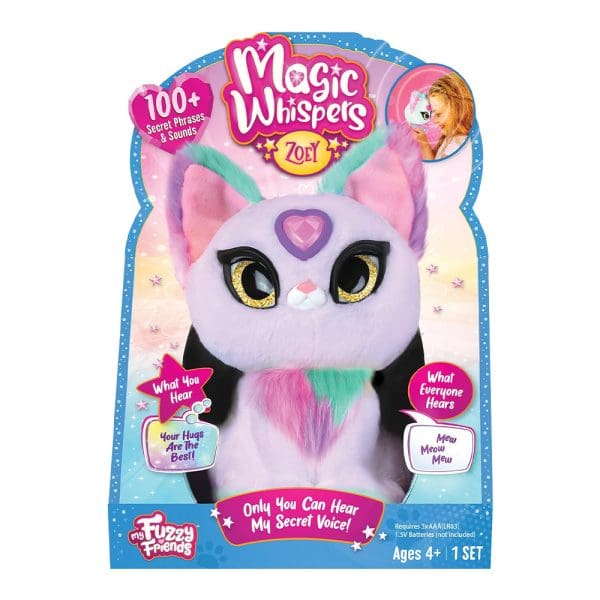 Magic Whispers Kitty interaktivna igračka s tajnim frazama Maca Zoey