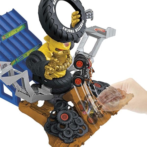 Hot Wheels Monster Trucks Mega Wrex protiv Crushzille Rampa za lansiranje autića