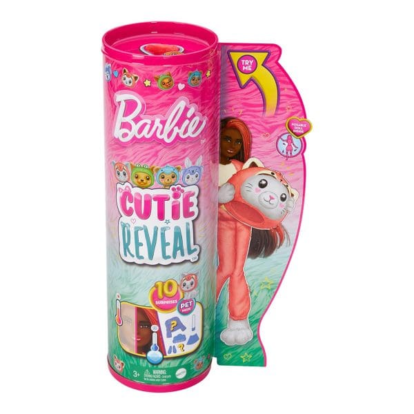 Lutka Barbie u životinjskom kostimu Cutie Reveal Crvena panda